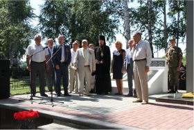 Открытие мемориального комплекса в селе Никитино Инжавинского района