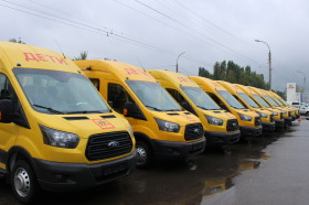 Передача школьных автобусов главам районов Тамбовской области