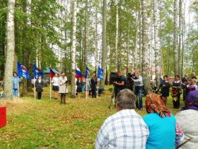 В рамках "Исторической памяти" в Шаровичах перезахоронили останки воинов