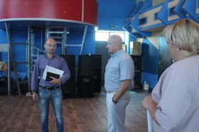 Посещение председателем общественного совета Курганским С.И. РДК "Звездный" в г. Строитель