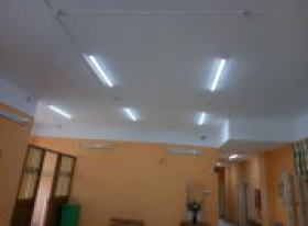 Гурьевский сельский клуб Прилузского района приобрел световое оборудование и отремонтировал потолок
