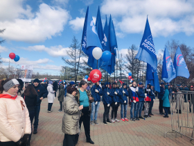 	Красноярские единороссы приняли участие в митинге, посвященном 74-й годовщине Победы в Великой Отечественной войне