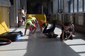 Мастер-класс по прыжкам на батутах для подопечных Центра помощи детям, оставшимся без попечения родителей