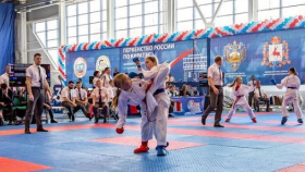 Проведение первенства России по каратэ при поддержке регионального координатора проекта «Детский спорт» - В.В.Поддымникова 2021 г. 