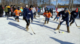 Организация соревнований по хоккею в валенках на стадионе «Труд» в рамках проекта 2021 г.