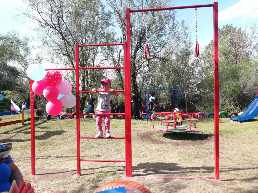Детская игровая площадка "Шык" в г. Чадане